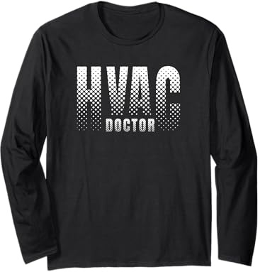HVAC Camiseta Refrigeración Calefacción Refrigeración Ventilación Tecnología Manga Larga