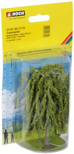 NOCH Trauerweide, Modellbau Baum 11 cm, realistische Details für die Spurweiten H0, TT, N