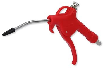 KS Tools Universal Druckluftpistole 515.1901 I 6,3 Bar, 90 dBA I Ausblaspistole mit Universalmundstück - 1/4 NPT I Luftdruckpistole mit Durchflussregulierung