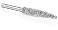 Kutzall Original Taper Rotary Burr, 1⁄8 Shaft, Coarse - Woodworking Attachment for Dremel, Foredom, DeWalt, Milwaukee. Abrasive Tungsten Carbide, 1⁄8 (3.1mm) Head Dia. X 7⁄8 (22.2mm) Length, T-18-E