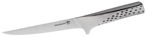 Weber Cuchillo filetero Deluxe, hoja de 16cm, ideal para despiezar carne y filetear pescado, de acero inoxidable alemán de alta calidad, monobloque, extra afilado, mango ergonómico - Plata (17067)
