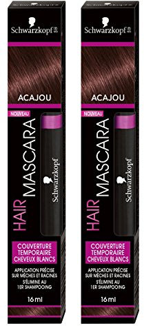 Schwarzkopf - Hair Mascara – Haarfarbe/temporäre Wurzeln – Mahagoni, 32 ml, 2 Stück