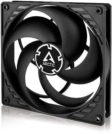 ARCTIC P14 PWM PST - Ventilateur PC, 140 mm, Ventilateur Boitier Silencieux, Refroidisseur pour Unité Centrale,Pression Statique Élevée, Fonction de Partage PST, 200-1700 rpm (0 rpm <5%) - Noir