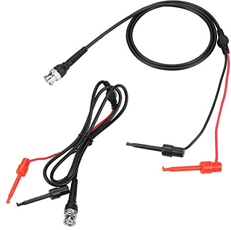 BNC Test Leads Set, BNC Test Leads Set Oscilloscope Probes, BNC Cable Oscilloscope Test Lead Sets, 2Pcs BNC to Dual Testing Hook Probe Oscilloscope Machine Test Lead Coaxial Cables