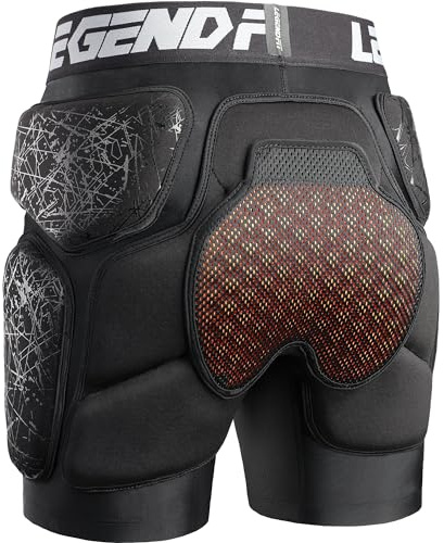 Legendfit Snowboard Padded Protector Shorts for Ski Ice Skating Skateboard Hip Butt Tailbone Gear for Men Women