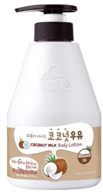 KWAILNARA Deep Hydrating Coconut Milk Body Lotion 560g – Moisturising Body Cream for Dry & Rough Skin – Nourishing Coconut Milk Formula for Soft, Smooth, Supple Skin – Korean Skincare Body Moisturiser