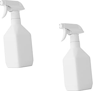 Angoily 2pcs Square Spray Bottle Perfume Spray Flower Spray Bottles Watering Supply Plastic Containers Travel Spray Bottle Balcony Planting Sprayer Accessories White Clean