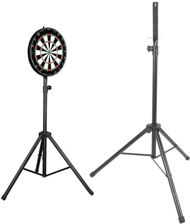 Dartboard-Ständer, Tragbares Reisestativ aus Edelstahl, Dartboard-Halter für zu Hause Im Freien, Einfache Montage, Dart-Stativ, Tragbarer Dartboard-Montageständer, 48 Bis 78,7