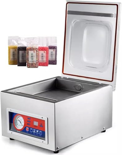 Chamber Vac Pack Machine, 14 Inch Commercial Kitchen Food Chamber Vacuum Sealer, Professional Sealing Width, Both Auto&Manual Options, for Food Saver, Home, Commercial Using