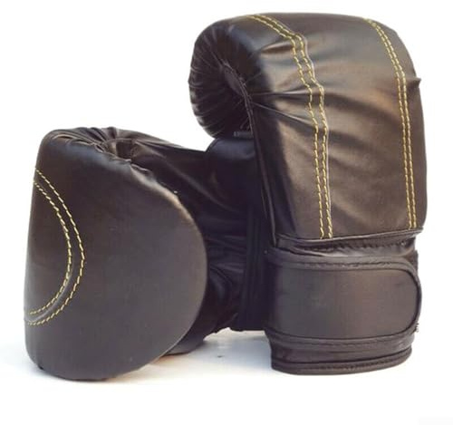 Guanti per sacco da boxe con imbottitura in schiuma, riduce il rischio di lesioni, opzioni rosso/nero (nero)