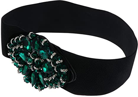 SOIMISS Strass-taillengürtel Für Damen Elastischer Taillengürtel Mit Strasssteinen Dekorativer Kummerbund Für Kleid Und Hosen