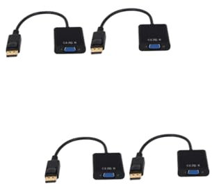 OSALADI 4pezzi Adattatore Displayport Convertitore Video Per Proiettori e Monitor Compatibile Laptop e Tv Facile Installazione e
