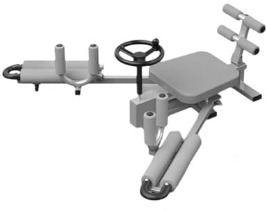 YDYAENIO Beinstrecker Stretching Maschine Beinstrecker, Beinband-Stretchgerät, Fitness-Gymnastik, horizontale Beinpresse for MMA, Yoga, Cheerleading, Tanz(Gray)