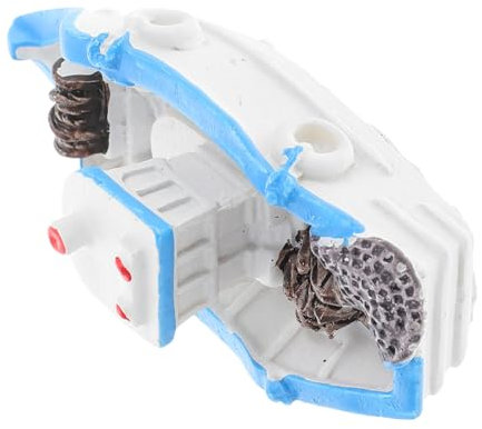 FUNOMOCYA Miniatur-Boot-Modell Mediterraner Stil Kleines Boots-Spielzeug Schreibtisch-Dekoration Segelboot-Ornament