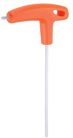 QUARKZMAN Llave Hexagonal en T con Mango en Forma de T de 3 mm, Métrica Cr-V, Llaves Hexagonales Internas para Herramientas de Reparación de Automóviles y Mantenimiento del Hogar, Naranja
