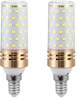 HUAMu Ampoule LED E14, 9W ampoule maïs LED équivalent 90W lampe halogène, Blanc froid 6500K, 900lm, Non-dimmable, pour L'éclairage Intérieur, Lot de 2