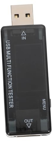 Ciieeo Rilevatore Di Voltmetro e Amperometro Multimetro Usb Display Lcd Per Misurare Tensione e Capacità Di Potenza Monitor Senza Batteria Nero Per Test Di Caricabatterie Di Dispositivi u