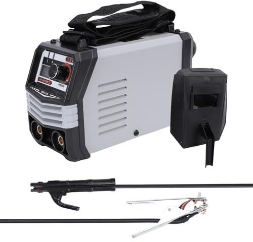 ERYUE Mini Saldatrice Inverter IGBT Efficiente Saldatrice Portatile per Elettrodi da 1,0-5,0 Mm MMA per Uso Domestico (Spina europea)