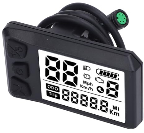 KIMISS Kit Computer con Display LCD a Ciclo Elettrico per Motore Mid Drive 530S - Pannello di Controllo Ergonomico Compatibile con Fit for 01, 02, HD - Installazione Semplice, Leggero, Design