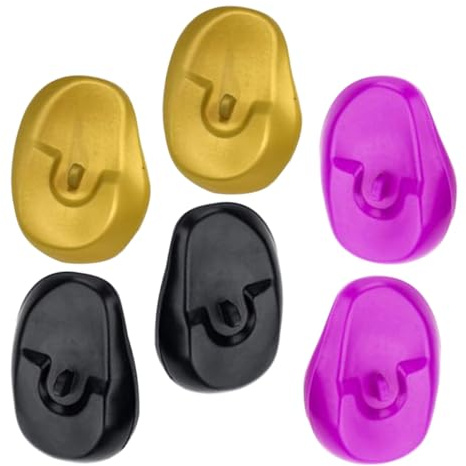 Hemobllo 3 paia di paraorecchie in plastica senza silicone per tintura e doccia, protezione leggera per le orecchie impermeabile e riutilizzabile