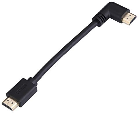 LARRITS Kurz 15cm High Speed 4K HDMI 2.0 Kabel 90 Grad Winkel Gewinkelt mit Ethernet unterstützt 4K * 2K 60HZ Ultra HD HDR Full HD 1080P 3D ARC für HDTV PS4 Projektoren Laptop PC DVD