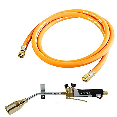 Sievert Pro 88 Propane Gas Roofing Torch Kit 180mm neck + 10m Hose plumbing heating felt bitumen roofing