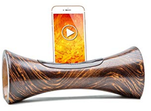 mangobeat® - Enceinte écologique et Universelle en Bois - Amplification de Tous Les Smartphones sans électricité - « Loupe » 25 cm
