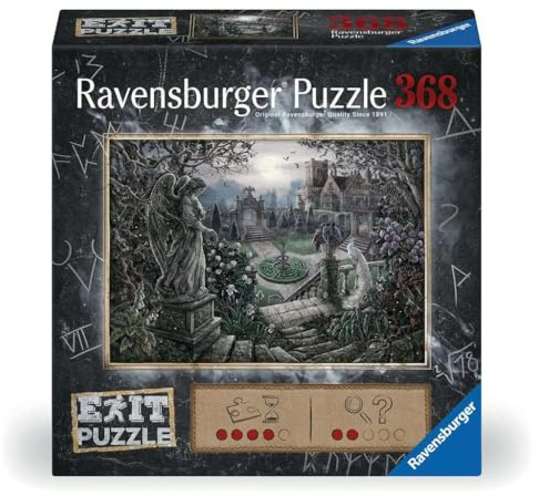 Ravensburger EXIT Puzzle Nachts im Garten - 368 Teile Escape Puzzle | 368 Teile Escape Room Puzzle, Erwachsenenpuzzle, Geschenk für Rätsel-Fans, Für Einsteiger und Fortgeschrittene