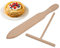 SCSpecial Spatule et répartiteur de crêpes en bois - Avec spatule - Ustensile de cuisine pour crêpes et omelettes
