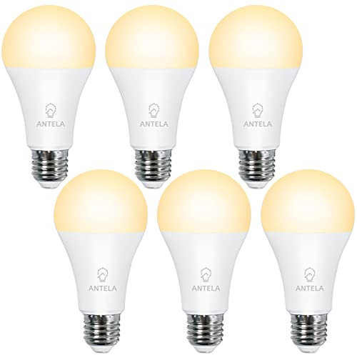 ANTELA E27 LED Lampe 15W 1521LM 3000K Warmweiß Licht Glühbirne A65 Birne ersetzt 100W Glühlampe, Energiesparlampe, nicht Dimmbar, ErP, 6er-Pack