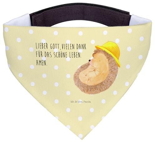 Mr. & Mrs. Panda Hundehalstuch L Igel Beten - Geschenk, Lustige Sprüche, Leben, Genießen, Bandana Für Hunde, Halstuch Hund, Sonnenhut, Gott, Schal