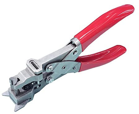 Toplionace PVC Stanzzange für Runde Ecken mit Doppeltem Verwendungszweck, 2-in-1 Stanze mit 3 x 13mm Loch, R5 Eckenschneider für PVC Karten und Fotopapier (A)