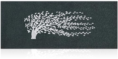 AOAOPQ Door Mat Indoor Large Tree of Life Door Mat Outdoor 120x45 Cm Black Durable Non Slip Rubber Backed Mats Heavy Duty Front Welcome Floor Mats Inside Contemporary Rectangle Non Skid Backing
