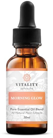 Vitality Extracts Morning Glow Moisturising Serum Daily Avocado Oil Toning Rosehip Vegan Supple Skin Radiant All Skin Types Moisturizes & Nourishes