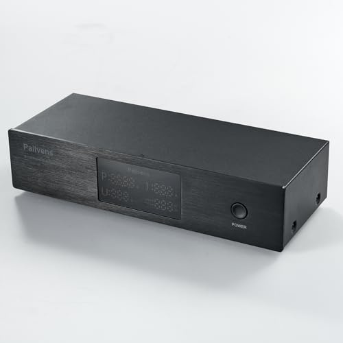 Pailvens multipresa con filtro di rete HiFi con ampio display LCD, S20A | presa con filtro antidisturbo a 6 vie con protezione da sovratensione, protezione del carico fino a 15 A