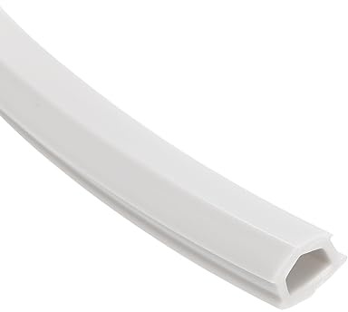 sourcing map 8 Meter Aluprofil Nut Abdeckung 3030/4040 Serie Slot Grau Weiß | Weiche Abdeckung Dichtungsstreifen Staubschutz PVC-Schutzdichtstreifen, für Aluminium Profil 3D-Drucker