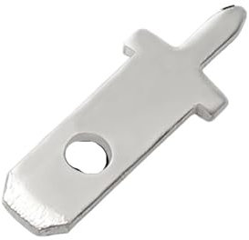 20 Stück 2,8 4,8 7,8 9,5 mm 110 187 305 PCB-Lötfahne aus verzinntem Messing, Leiterplatten-Lötanschluss DJ610-2.8-5 (Color : 610X2.8X12, Size : 20 Pcs)