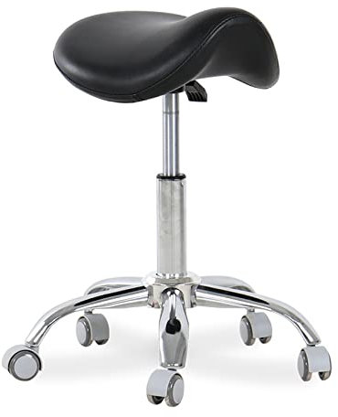 Sattelhocker, für Zuhause, Salon, Spa, Tattoo, Büro – ergonomischer PU-Leder, bequemer Sattelstuhl