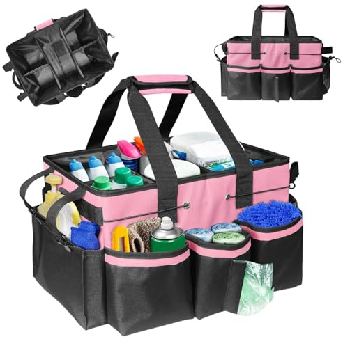 Boczif Cleaning Caddy, Cleaning Bag (Pink)