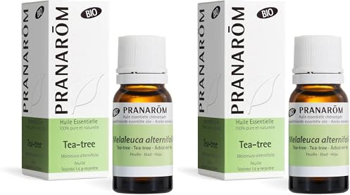 PRANARÔM - Tea Tree BIO - Huile Essentielle Chémotypée - Défenses Naturelles - 100% Pure Et Naturelle - HECT - 10 ml (Lot de 2)