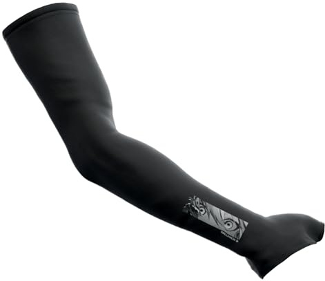 Wallhack Frenzy Sora Gaming Arm Sleeve with Hand Support | Compression Sleeve for Wrist & Arm Support for Long Gaming Sessions | Anti-Slip Arm Warmer for Precision & Comfort | Black, Small | Medium