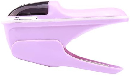 JIEYUZYUO Heftklammerlos Heftgerät, Heftgerät Mit Arbeitssparendem Strukturdesign Für Büro Und Schule, Bequemer Griff/Purple