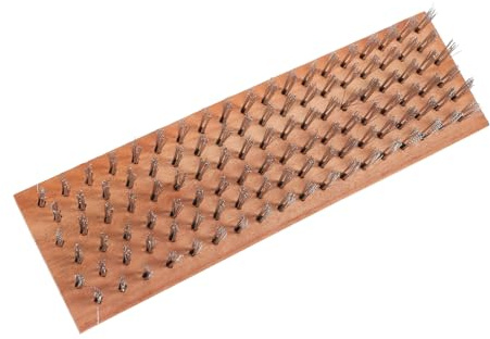 Baluue Cepillo De Alambre Inoxidable para Limpiar Patios y Decks Cabezal De Púas para Eliminar Suciedad y Malezas Superficies De y Jardín Escoba De Alta Resistencia para