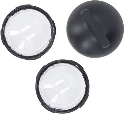 Yctze Schutzlinsenabdeckung, Drehbarer Kunststoff, Kratzfest, Wasserdicht, Hohe Lichtdurchlässigkeit, Linsenschutz für X4 Action-Kamera