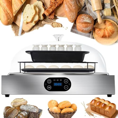Fermentador de masa eléctrico de 40L, caja de fermentación de pan, control de humedad y temperatura, temporizador de 99 horas, adecuado para yogur, vino de arroz, natto,DoubleLayer
