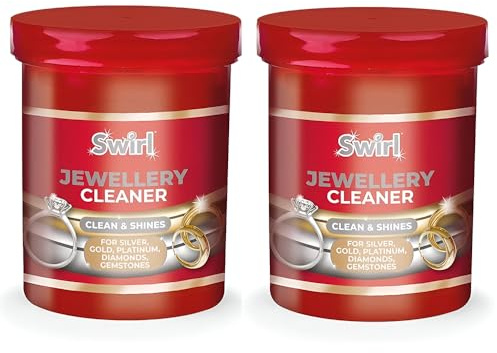 2 Pack Liquid Jewellery Cleaner 145ml Gentle and Effective Cleaning Solution for Gold Silver and Gemstones Restores Shine and Brilliance by Zinnia