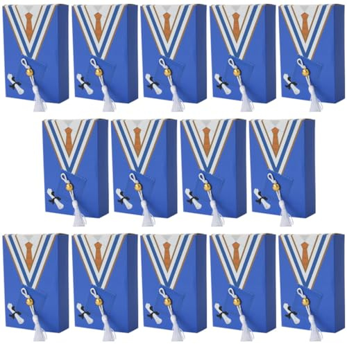 Ciieeo 25stücke Abschluss Süßigkeiten Boxen Dekorative Geschenkverpackungen Für Party Süßigkeitenschachteln Bonbonverpackungsschachteln Mit Mortarboard Motiv Für