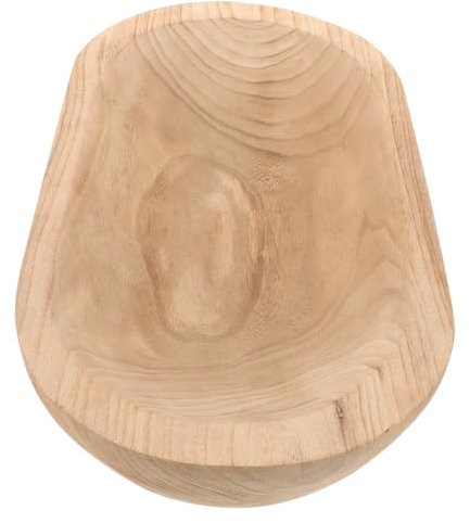 POPETPOP Ciotola Decorativa in Legno Ciotole Ciotola Artigianale Cibo Ciotola Rustica Cenare Scodella Arredamento Rustico Piccolo Decorativo Ciotola Di Cereali Decorazione Di Legno