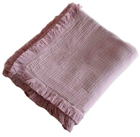 JUSHZ Batamanta Mujer Cobija Plaid Cama Manta Sofa Blanket Gris Grande Algodon Suave Multifunción (Pink,125x170cm)