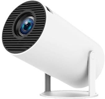 Tinyvo TinyBeam Beamer 4k Mini Smart Projektor, 720P Full HD, tragbarer WLAN Projektor mit 180° drehbarem Design und integriertem Lautsprecher